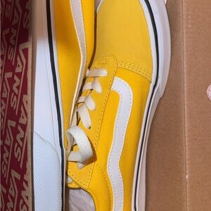 Vans Classic Yellow and White Sneakers